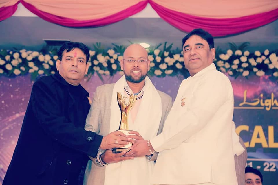 Astrologer Sahu Ji with G D Vashishth and Rajiv Sharma